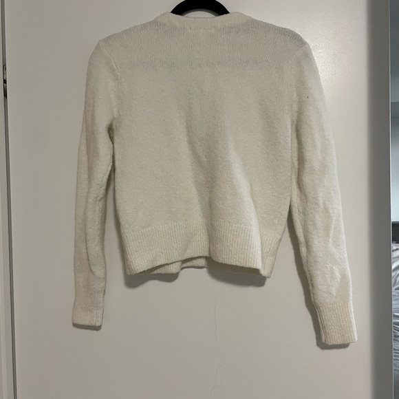 Joe Fresh Cream Fuzzy Cardigan - Picture 2 of 2